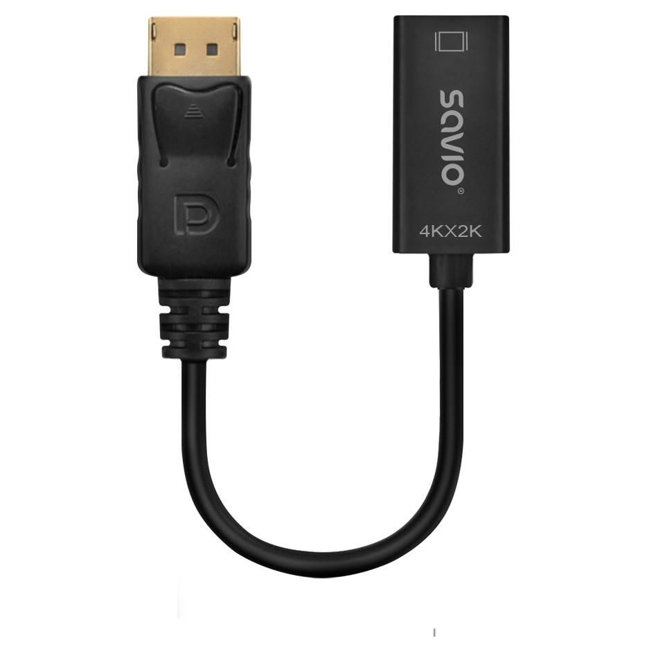 Savio DisplayPort to HDMI Cable 0.2m Black