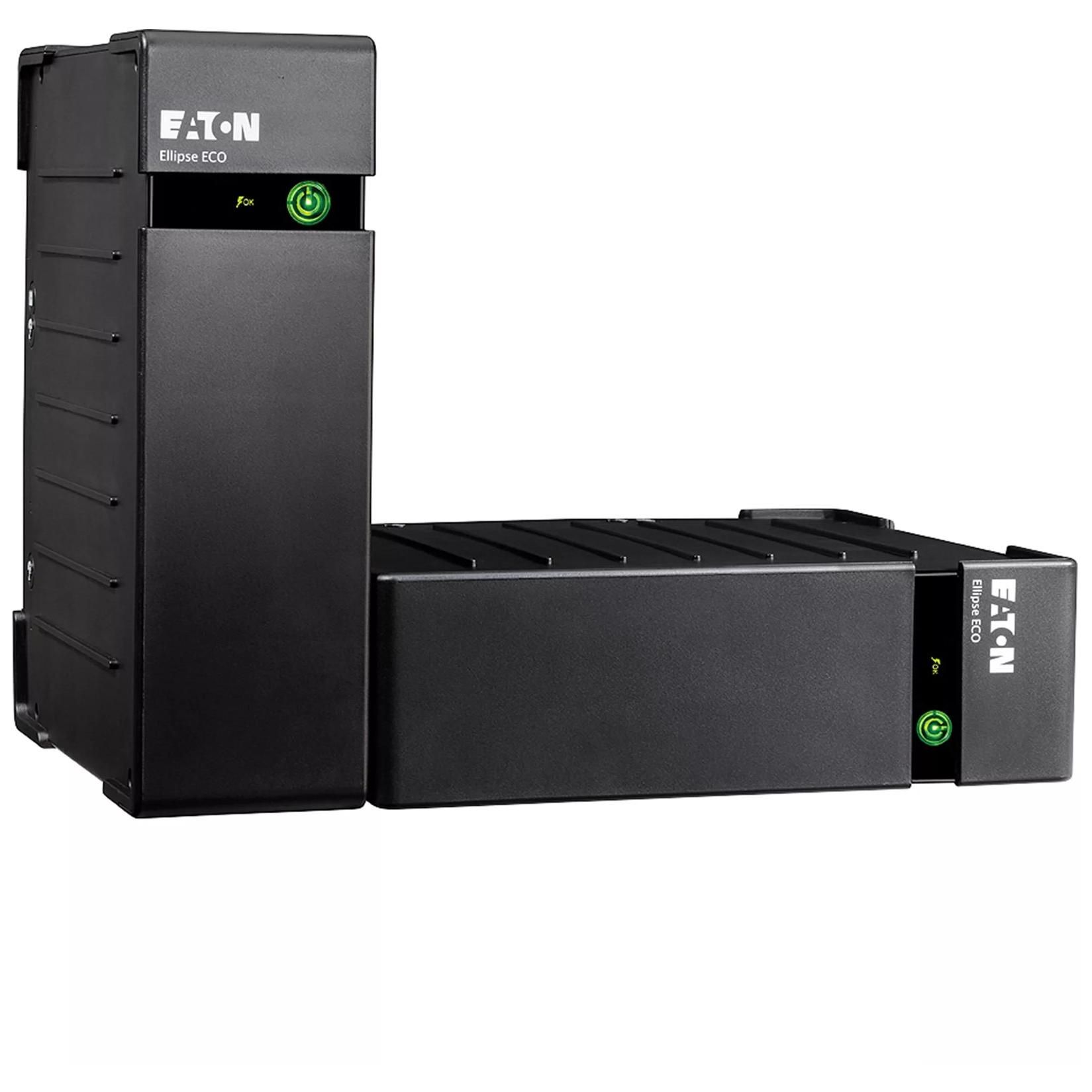Eaton Ellipse ECO 650 IEC Rackmount/External UPS - 230V AC, 400W, 650VA, 4 Output Connectors, 2U, 19