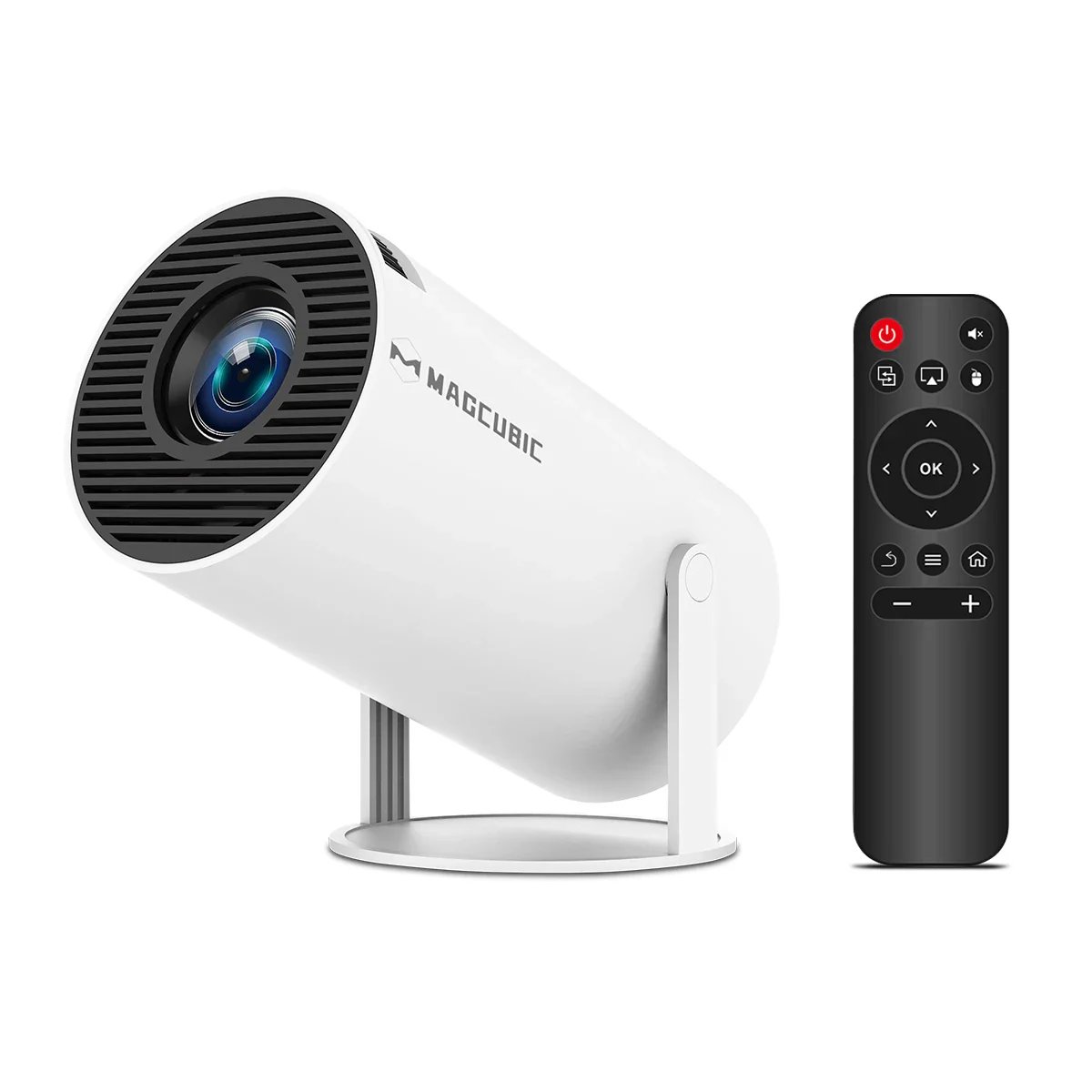 Wimius HY300 Pro - Portable HD 720p Android LED Projector with Bluetooth and Automatic Keystone Correction - White