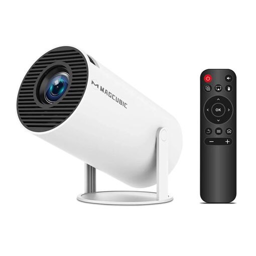 Wimius HY300 Pro - Portable HD 720p Android LED Projector with Bluetooth and Automatic Keystone Correction - White