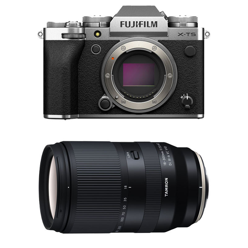 Fujifilm X-T5 Silver + Tamron 18-300mm f/3.5-6.3 Di III-A VC VXD 3-Year Warranty
