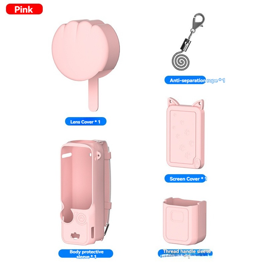 Lichifit Silicone Case - Pink Protection for DJI Osmo Pocket 3