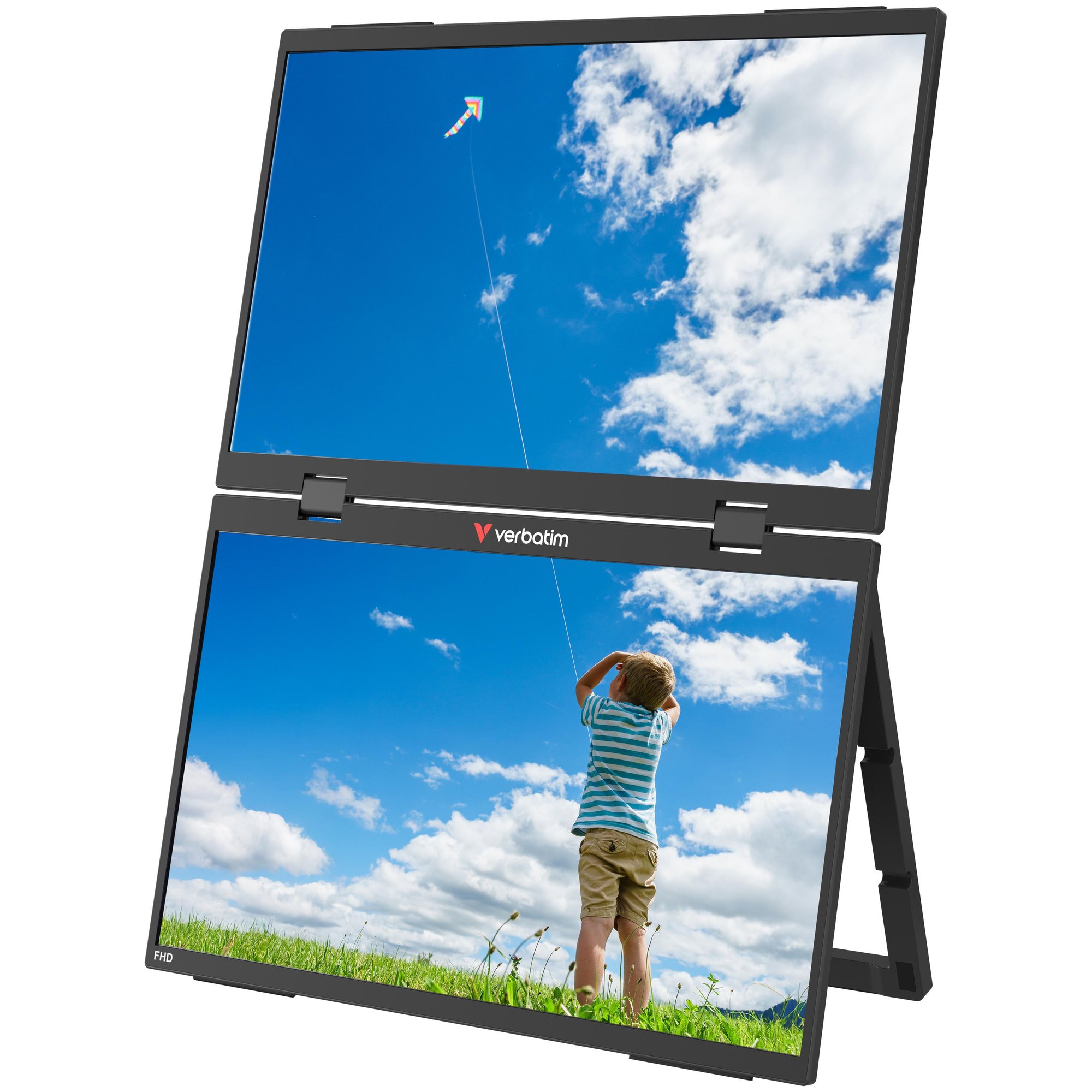 Verbatim 15.6" Portable Dual Monitor Essentials