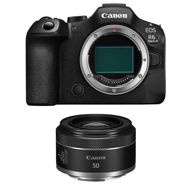 Canon EOS R6 Mark III + RF 50mm f/1.8 STM 3-Year Warranty