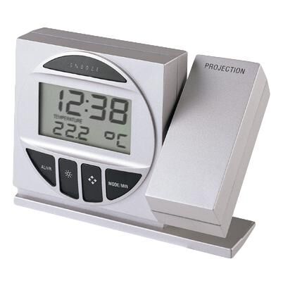 Technoline Radio Controlled Alarm Clock (Silver)