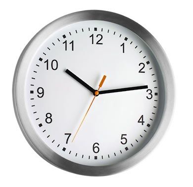 Reloj de pared y de mesa TFA de cuarzo, redondo, plata
