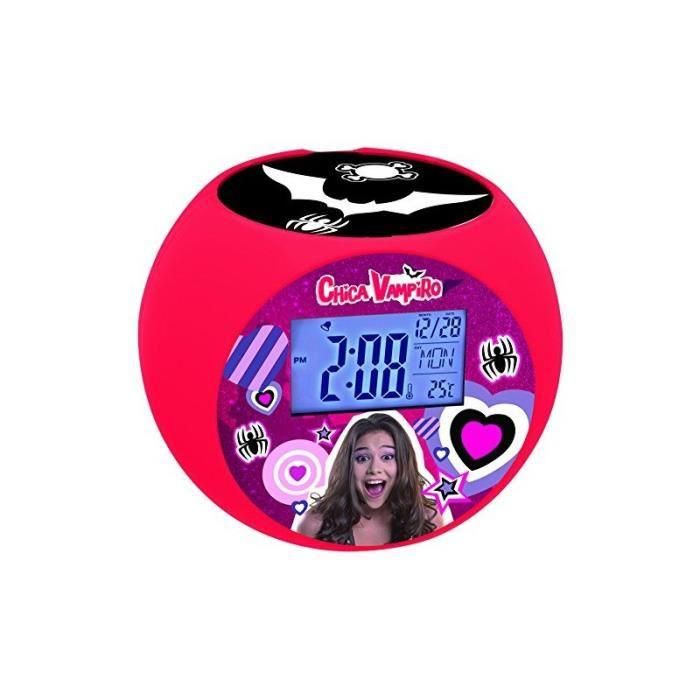 Reloj despertador proyector Lexibook Chica Vampiro