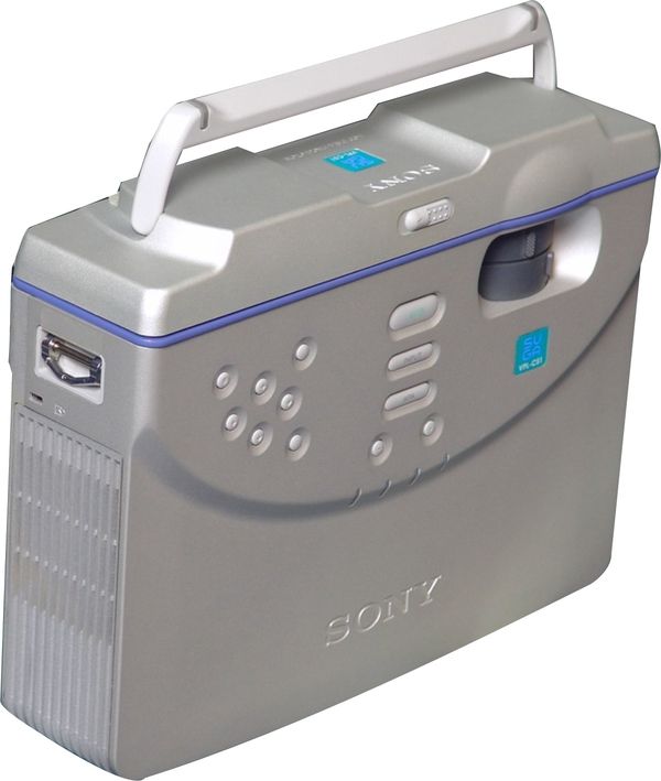 Sony VPL-CS2 LCD Projector - 600 Lumens - SVGA (800x600) - Silver Metalic