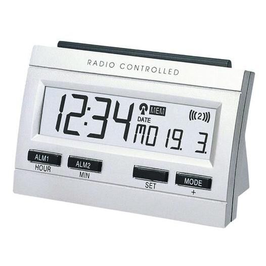 Reloj despertador digital Technoline Plata