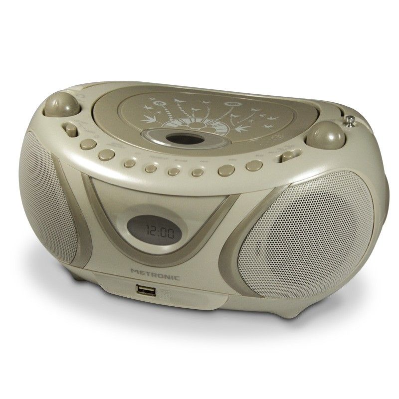 Metronic Boombox Radio CD-MP3 - Soft Grey