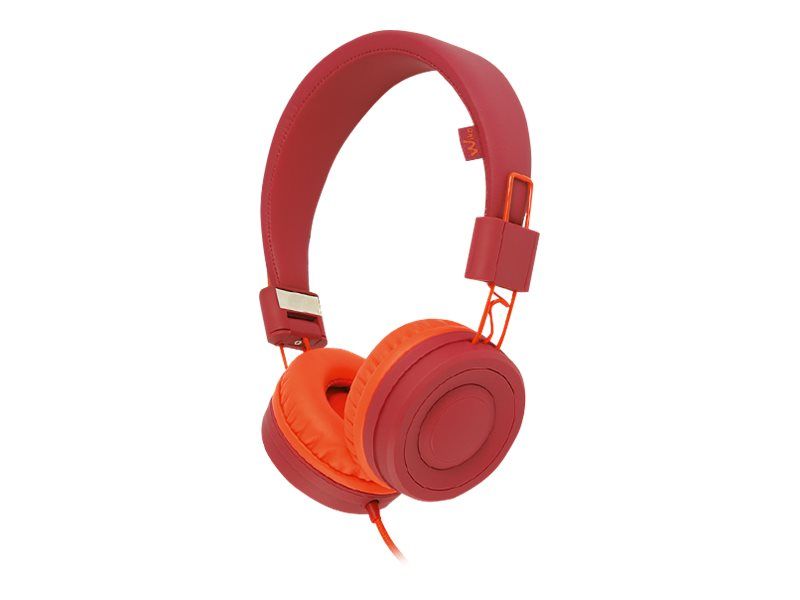 Wiko WiSHAKE Wired Headphones with Microphone - Circum-aural - Purple, Red