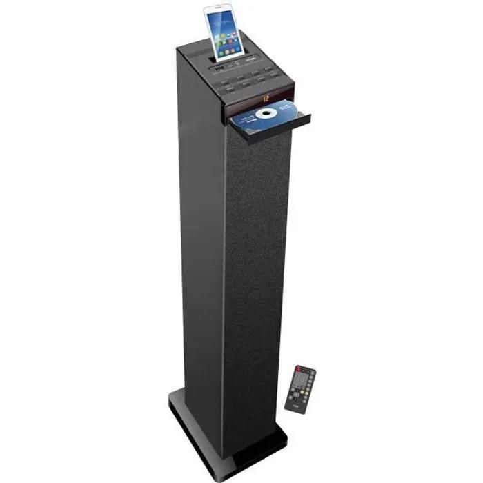 Inovalley HP32CD Bluetooth Speaker Tower - CD Player, USB - Black
