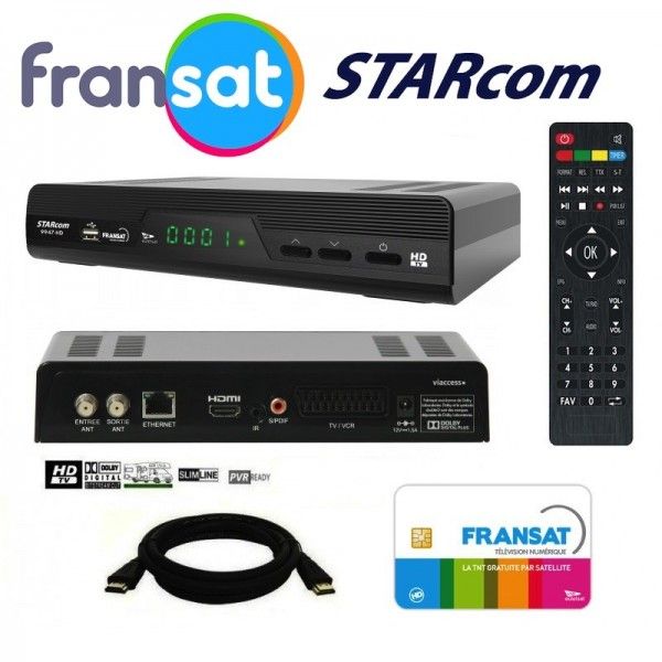 Normand Ets Satellite Receiver (Fransat, 1000mA, Black)