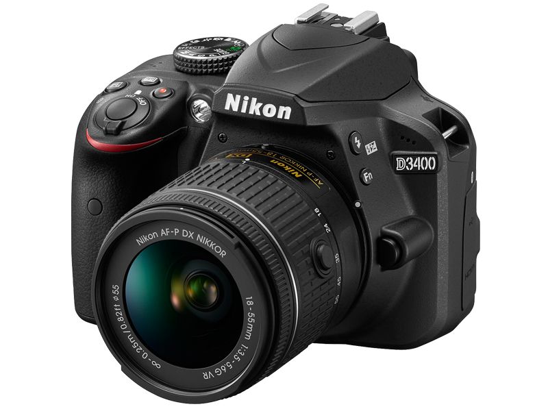 Nikon D3400 24.2MP Digital SLR Camera with AF-P 18-55mm VR DX Lens