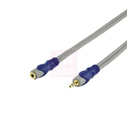 Nedis HQ Standard Audio Cable Extension - 1.5m Stereo Mini Jack (M) to Stereo Mini Jack (F) - White