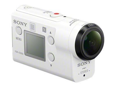 Sony Action Cam FDR-X3000 - Pocket Camera - 4K/30fps - 8.57MP - Carl Zeiss Lens - Wi-Fi, NFC, Bluetooth - Waterproof to 60m