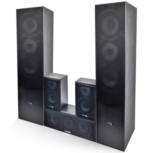 LTC E1004 5-Piece Home Theater Speaker System, Black
