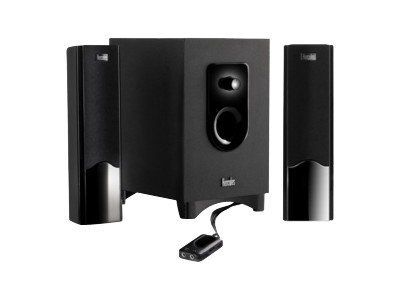 Hercules XPS 2.1 20 Gloss Computer Speaker System - Black Gloss