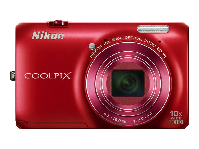 Nikon Coolpix S6300 16MP Compact Camera Red