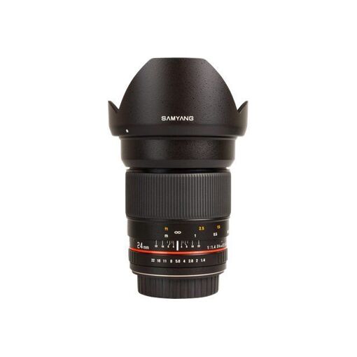 Objetivo Samyang 24mm f/1.4 ED AS UMC - Función Gran angular - 24 mm - f/1.4 ED AS UMC - Montura Pentax K - Compatible con Pentax K100D, K100D Super, K10D, K200D, K20D, K-30, K-5, K-7, K-m, K-r, K-x