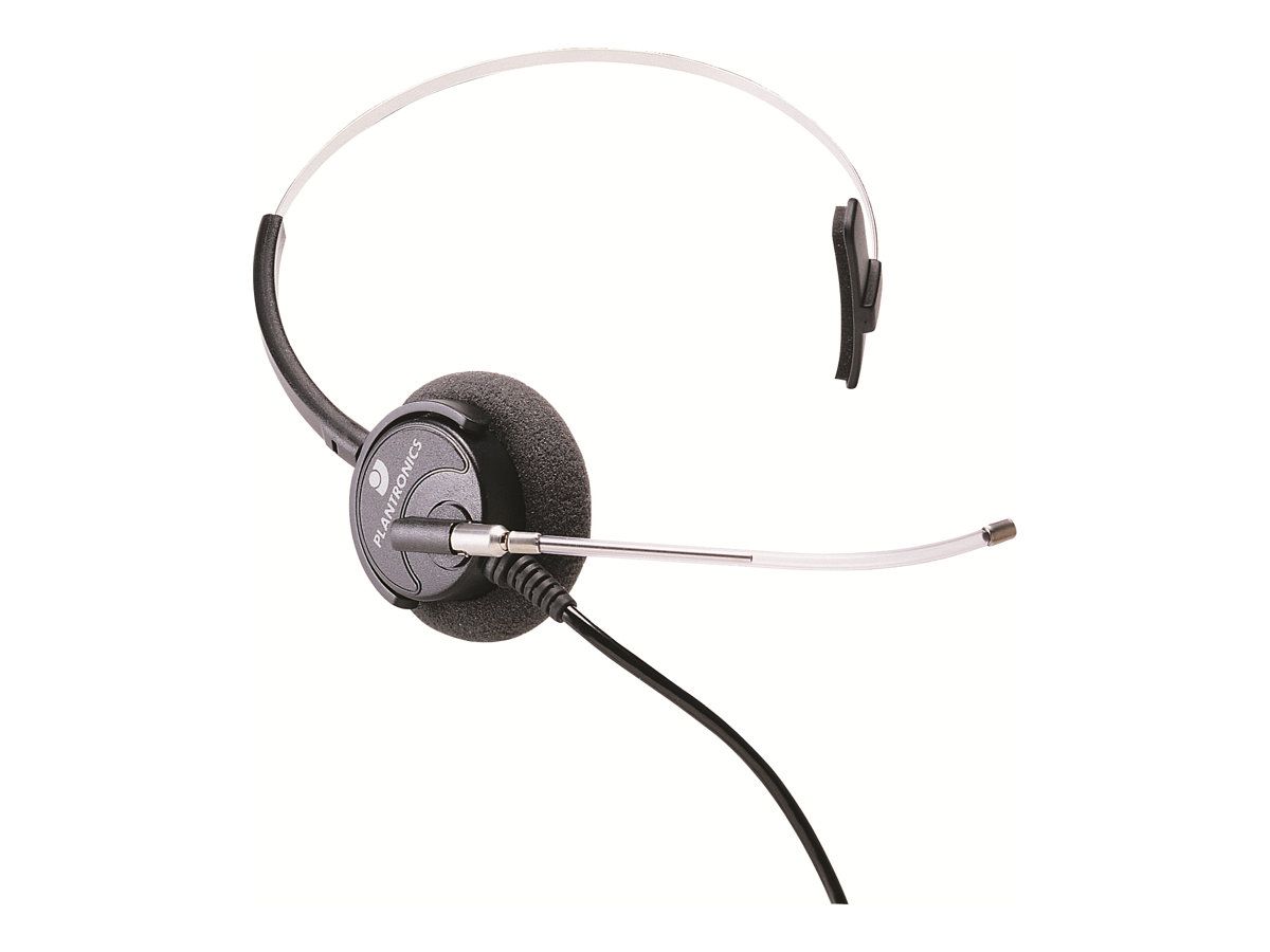 Poly SupraPlus HW351/A - Over-Ear Wired Headset - Silver
