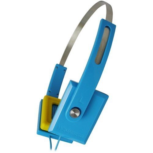 Zumreed Square Style Headset - ZHP-008 - Blue Clear