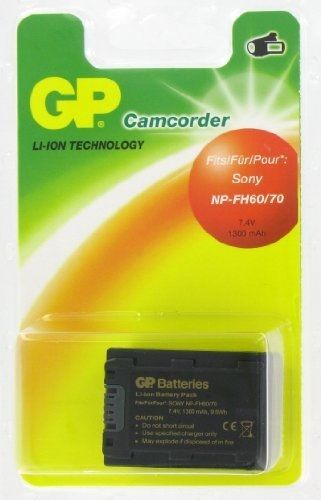 Baterías para cámara de video GP compatibles con Sony (NP-FH60, NP-FP 60, NP-FH70, NP-FP70, NP-FP71)