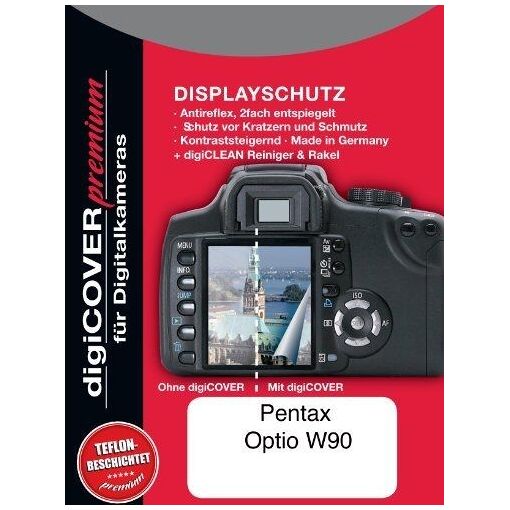 Digicover Premium Screen Protection for Pentax Optio W90