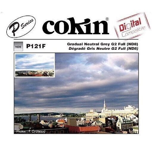 Cokin P121F G2 ND8 Square Gradated Gray Filter
