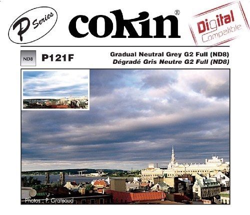 Cokin P121F G2 ND8 Square Gradated Gray Filter