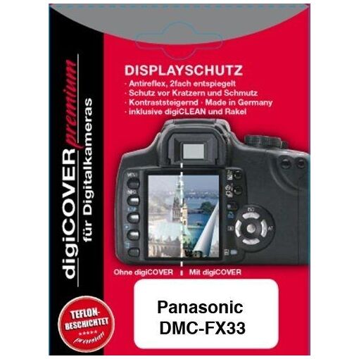 Protection d'écran Digicover Premium pour Panasonic DMC-FX33