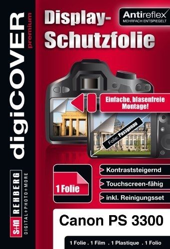 Digicover Premium Screen Protection for Canon PowerShot 3300 (Size: 3.5-inch, Color: Clear, Capacity: N/A)