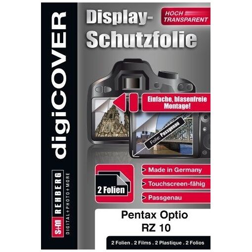 Digicover Screen Protector for Pentax Optio RZ10 (B2624)