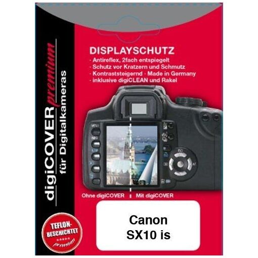 Digicover Premium Screen Protection for Canon SX10 IS