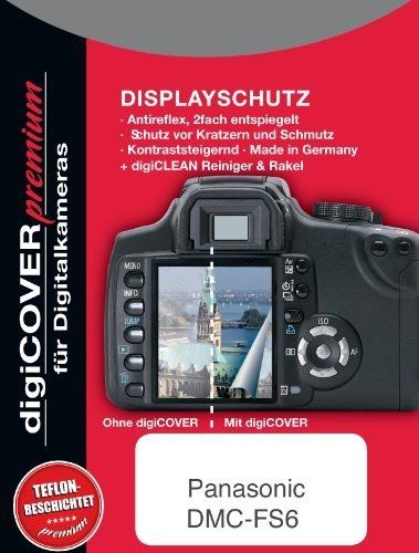 Digicover Premium Screen Protection for Panasonic DMC-FS6