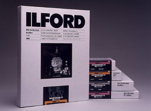 Ilford Ilfospeed RC Deluxe IS.44M Pearl Photo Paper - 17.8x24cm - 100 Sheets - Grad. 1