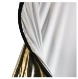 Walimex 2-in-1 Folding Reflector - 145x200 cm - Ripple/White