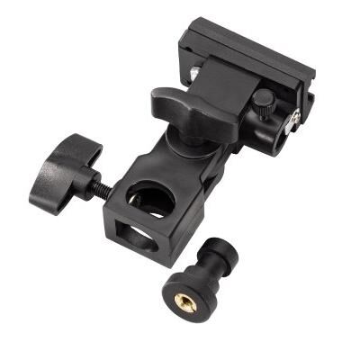 Soporte para flash Hama (Negro, Plástico)