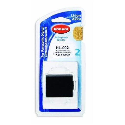 Batería Hahnel de Ion de Litio equivalente a Panasonic CGA-S002 - 7.4V - 680mAh