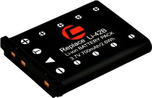 Carat Lithium-Ion Battery for Olympus LI-40/42B, 3.7V 660mAh