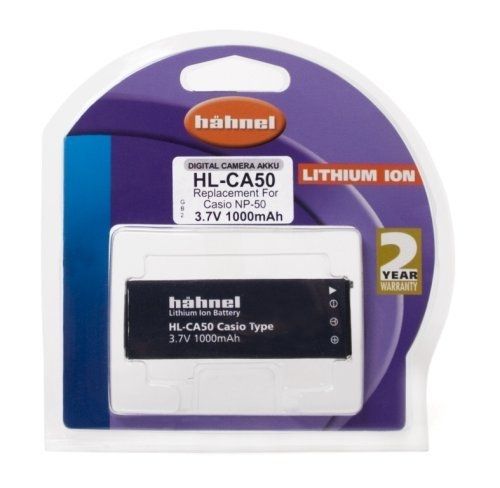 Hahnel Casio NP-50 Equivalent Li-ion Battery - 3.7V - 1000mAh