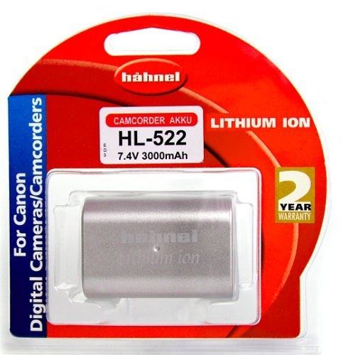 Batterie Hahnel Canon BP-522 équivalente Li-ion - 7,4 V, 3000 mAh