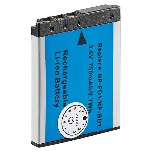 Batería Wentronic Lion TX 750 mAh para NP-FD1/NP-BD1