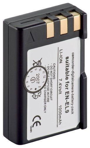 Batterie de rechange Wentronic EN-EL9 1000 mAh Lion TX pour appareil photo