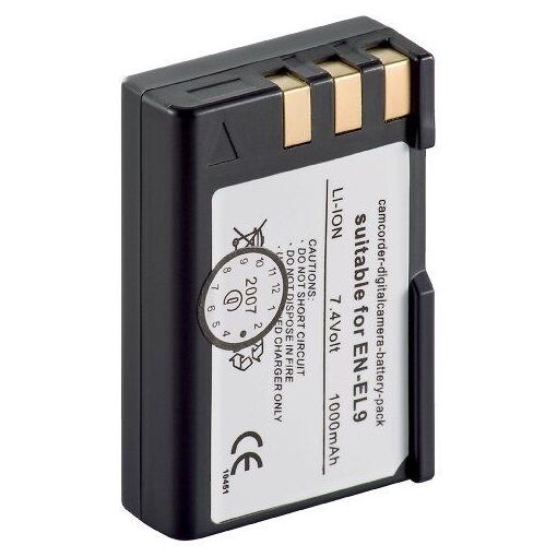 Wentronic EN-EL9 1000mAh Lion TX Power Camera Battery