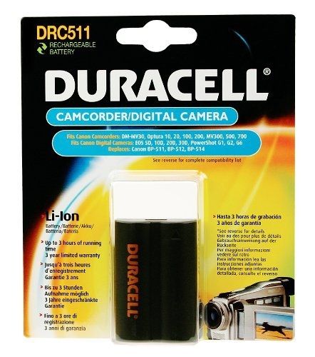 Duracell Li-Ion Camera Battery 1300mAh for Canon GL1, XL1, etc.