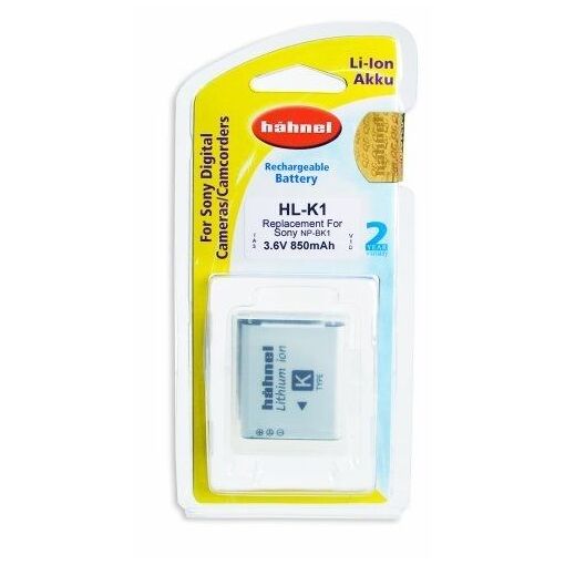 Batterie Hahnel équivalente Sony NP-BK1 Li-ion - 3,6 V - 850 mAh