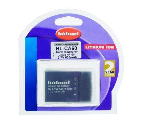 Hahnel Casio NP-60 Equivalent Li-ion Battery - 3.7V - 650mAh
