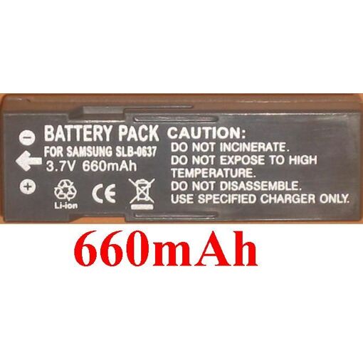 Hahnel Samsung SLB-0637 Li-ion Battery - 3.7V, 720mAh