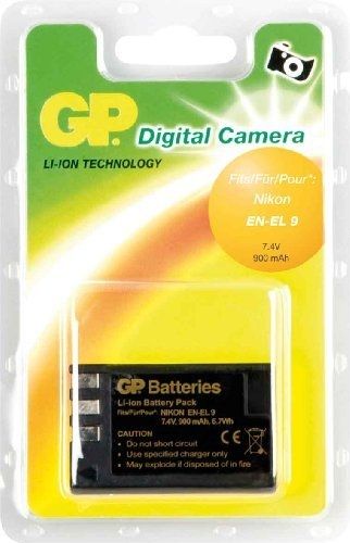 Gold Peak Li-Ion Battery Pack 900 mAh for Nikon D3000, D40, D40x, D5000, D60 (EN-EL 9)
